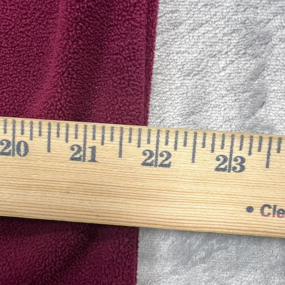 Banana Republic Fleece Pullover Mens L Burgundy Ultrawarm Quarter Zip 386851-02